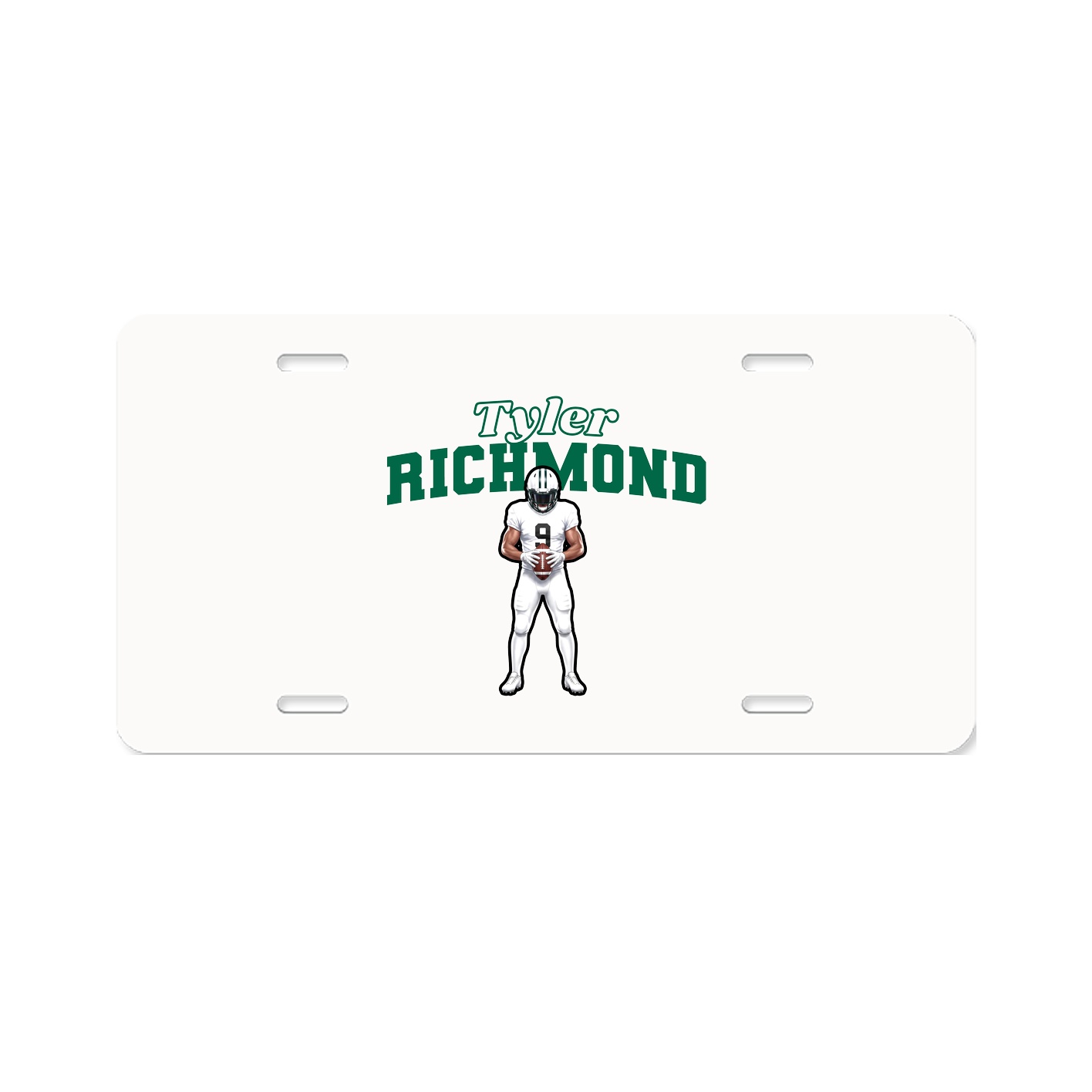 License Plate — Name Arch in Classic