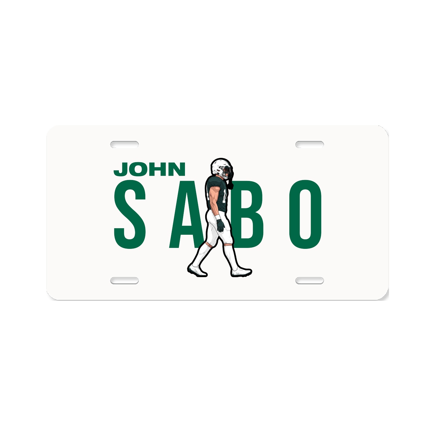 License Plate — Player Name in Classic