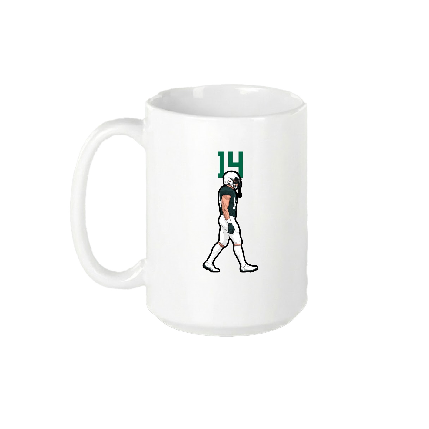 15oz Coffee Mug — Number Top in White