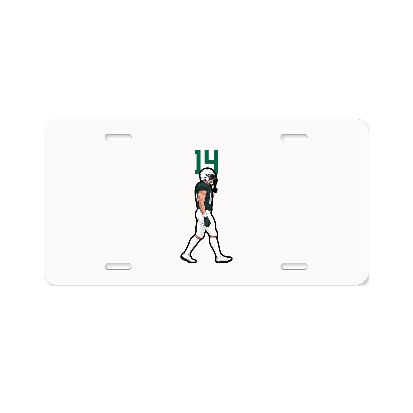 License Plate — Number Top in Classic