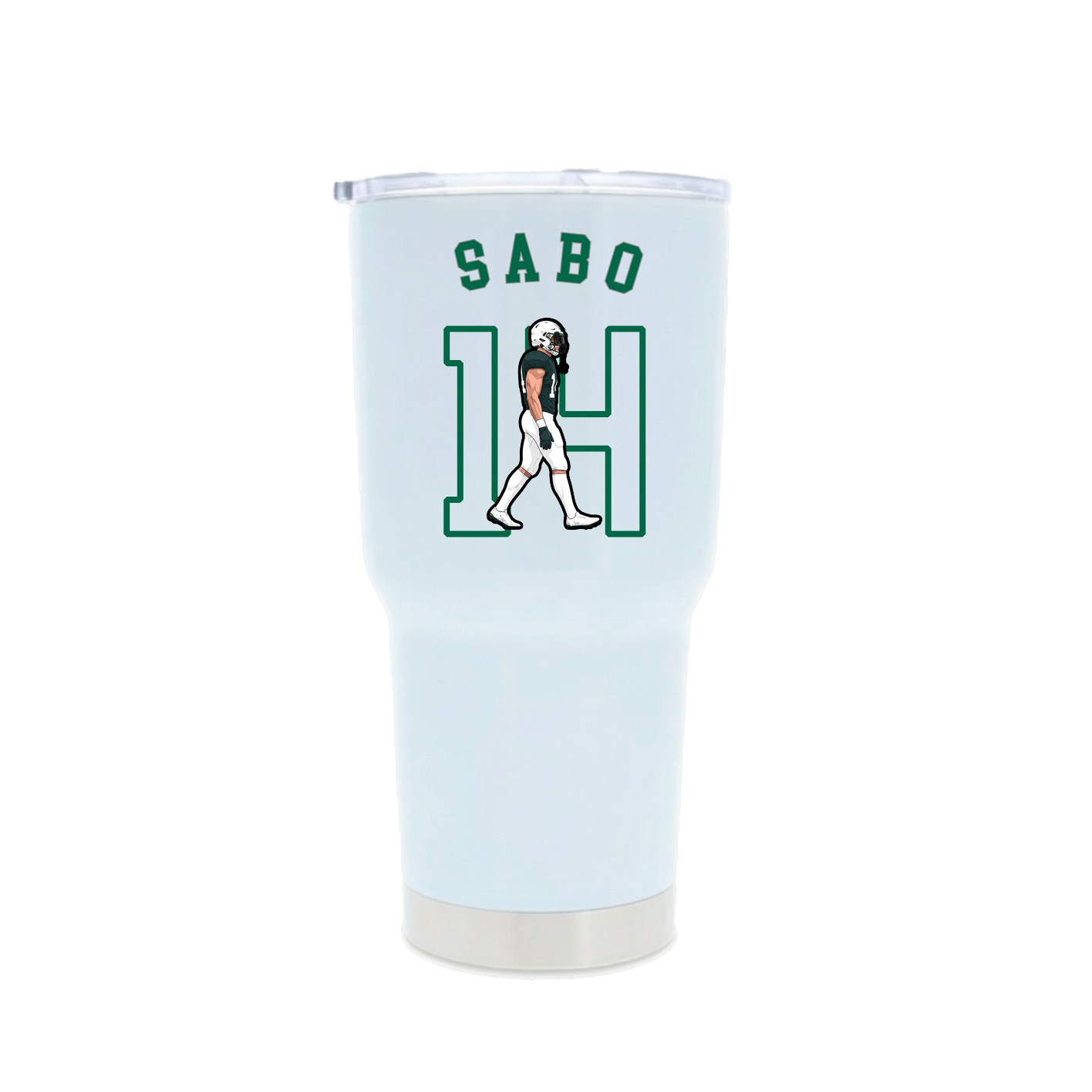 30oz Stainless Steel Tumbler — Shirsey Arch in White