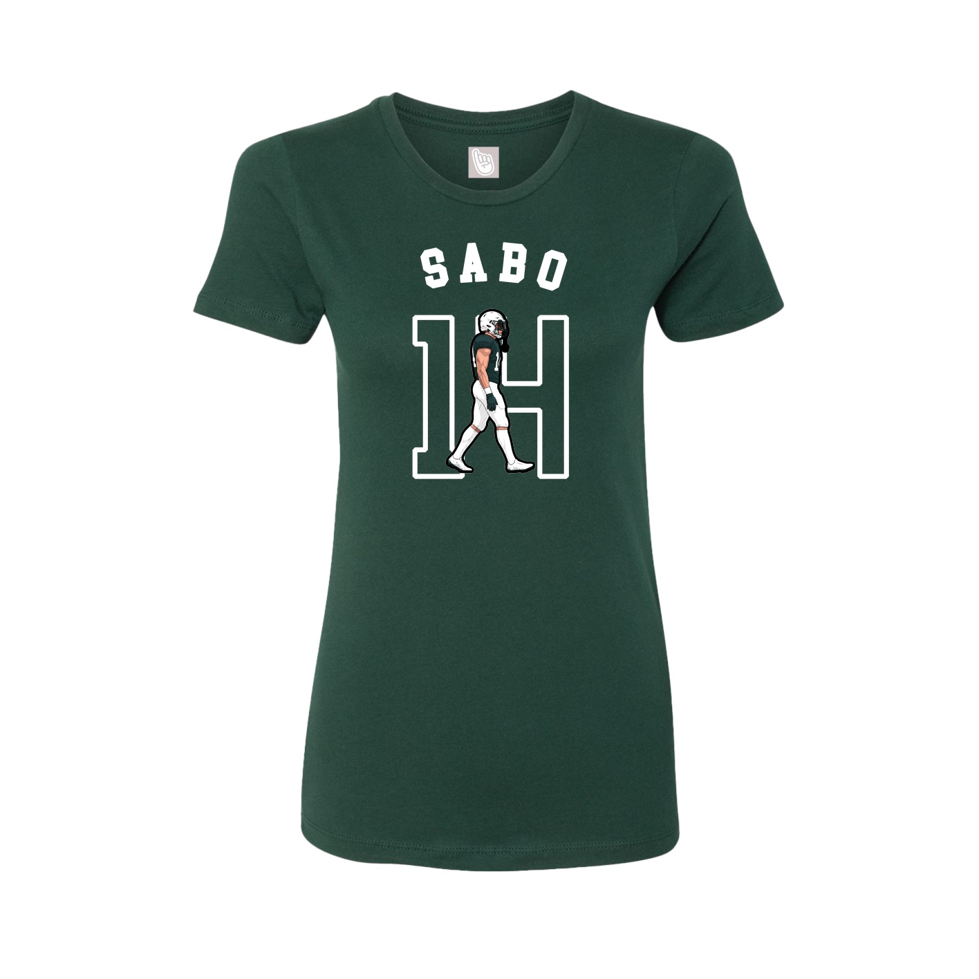 Fitted Women's Tee — Shirsey Arch in Green
