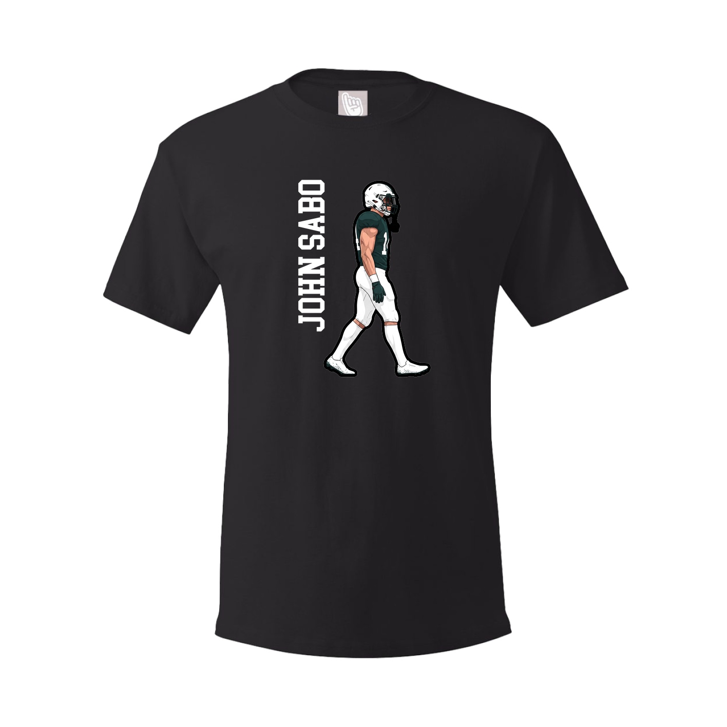 Youth Tee — Name Vertical in Black