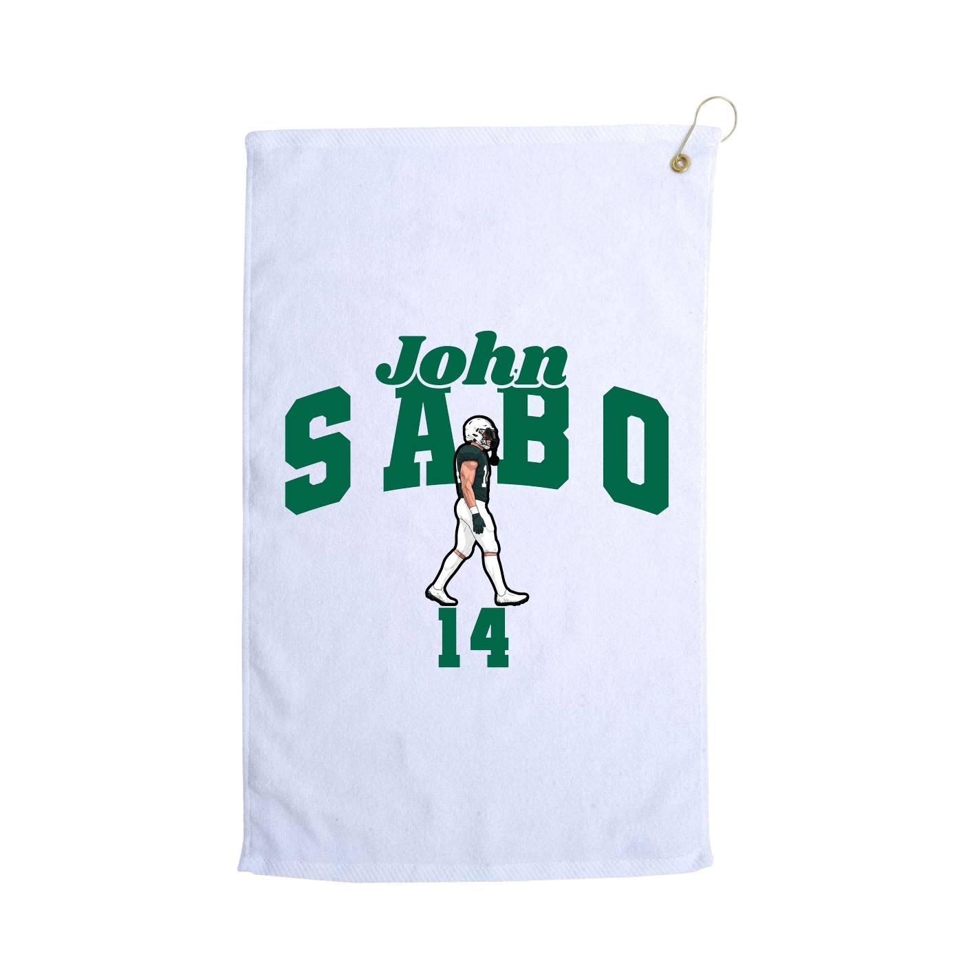 Golf Towel — Signature Arch in White