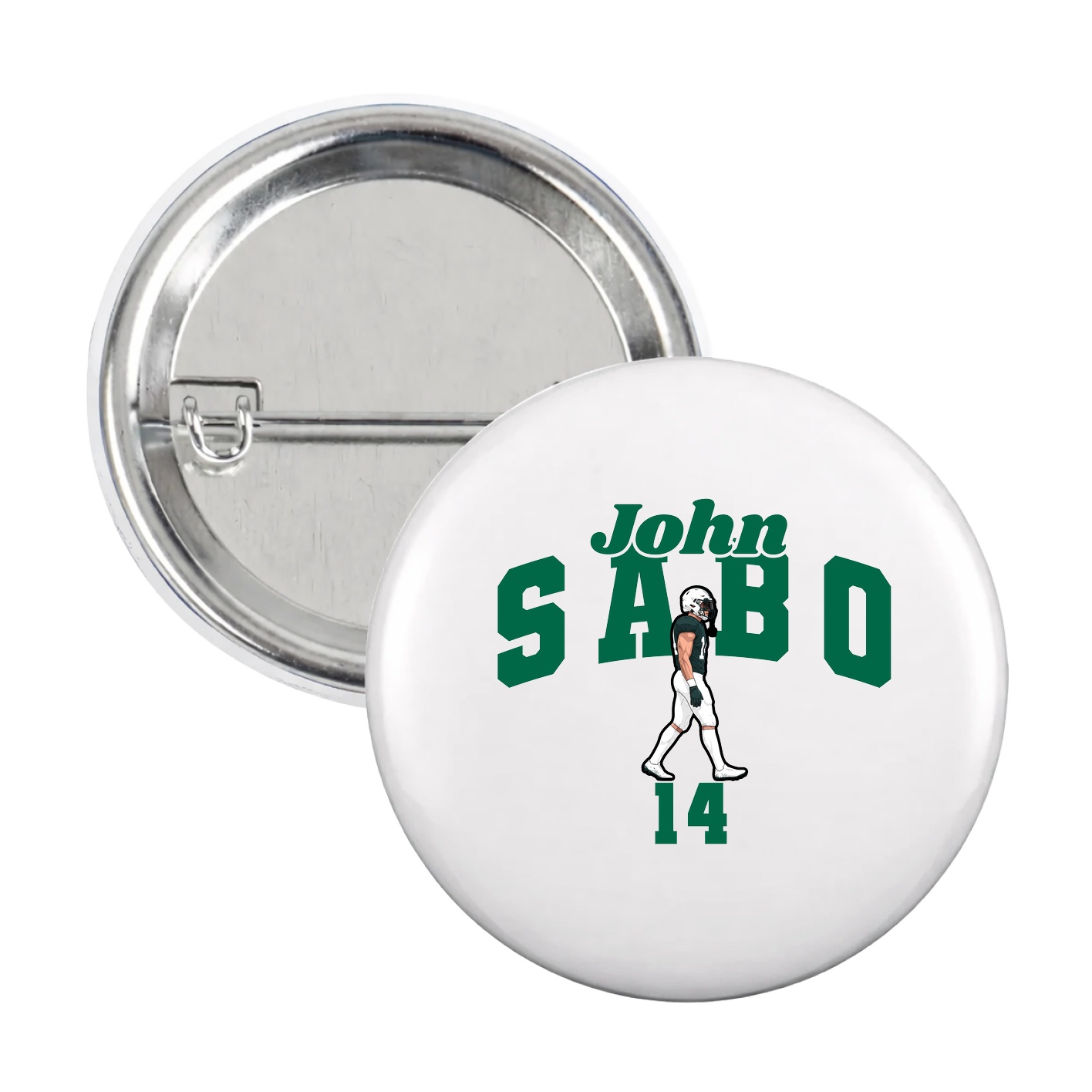 Game Day Button — Signature Arch in White