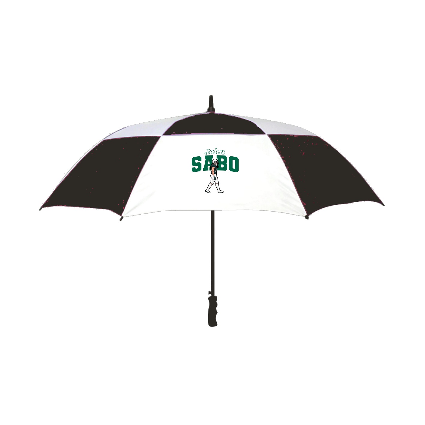 Golf Umbrella — Name Arch in Black
