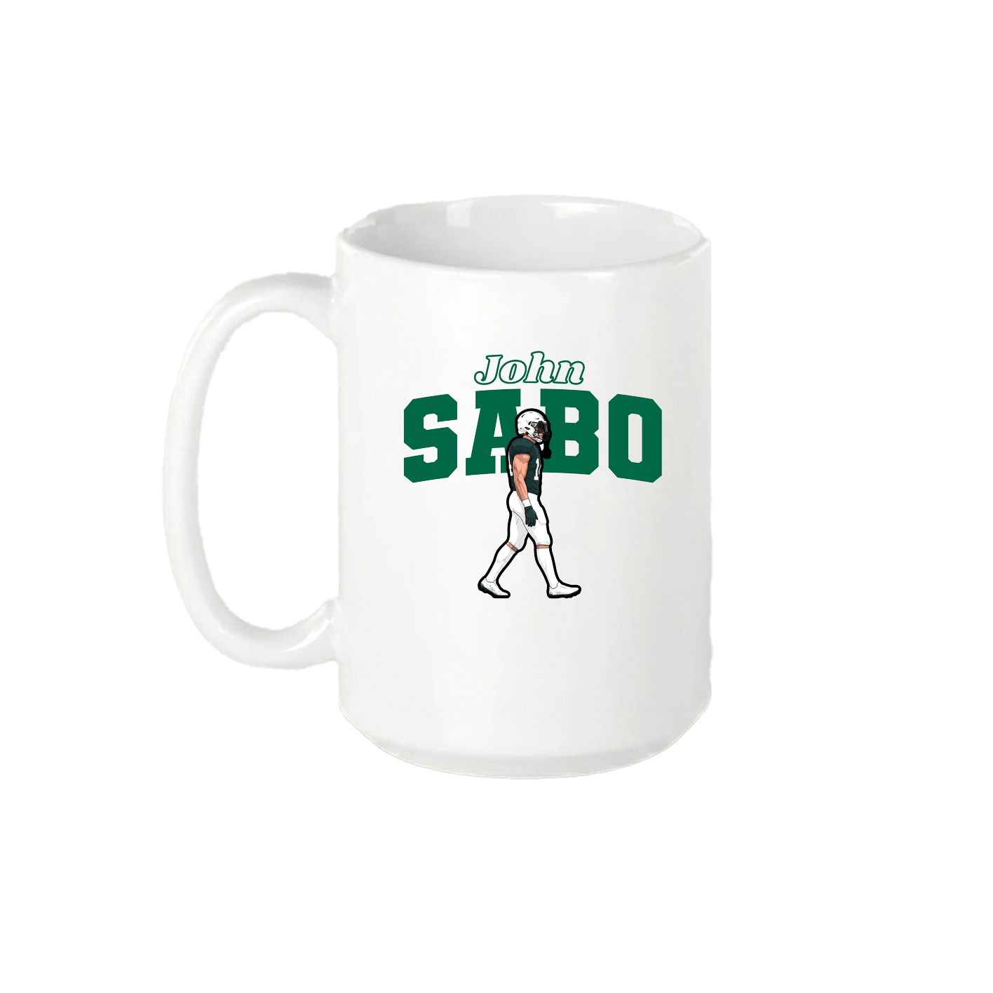 15oz Coffee Mug — Name Arch in White