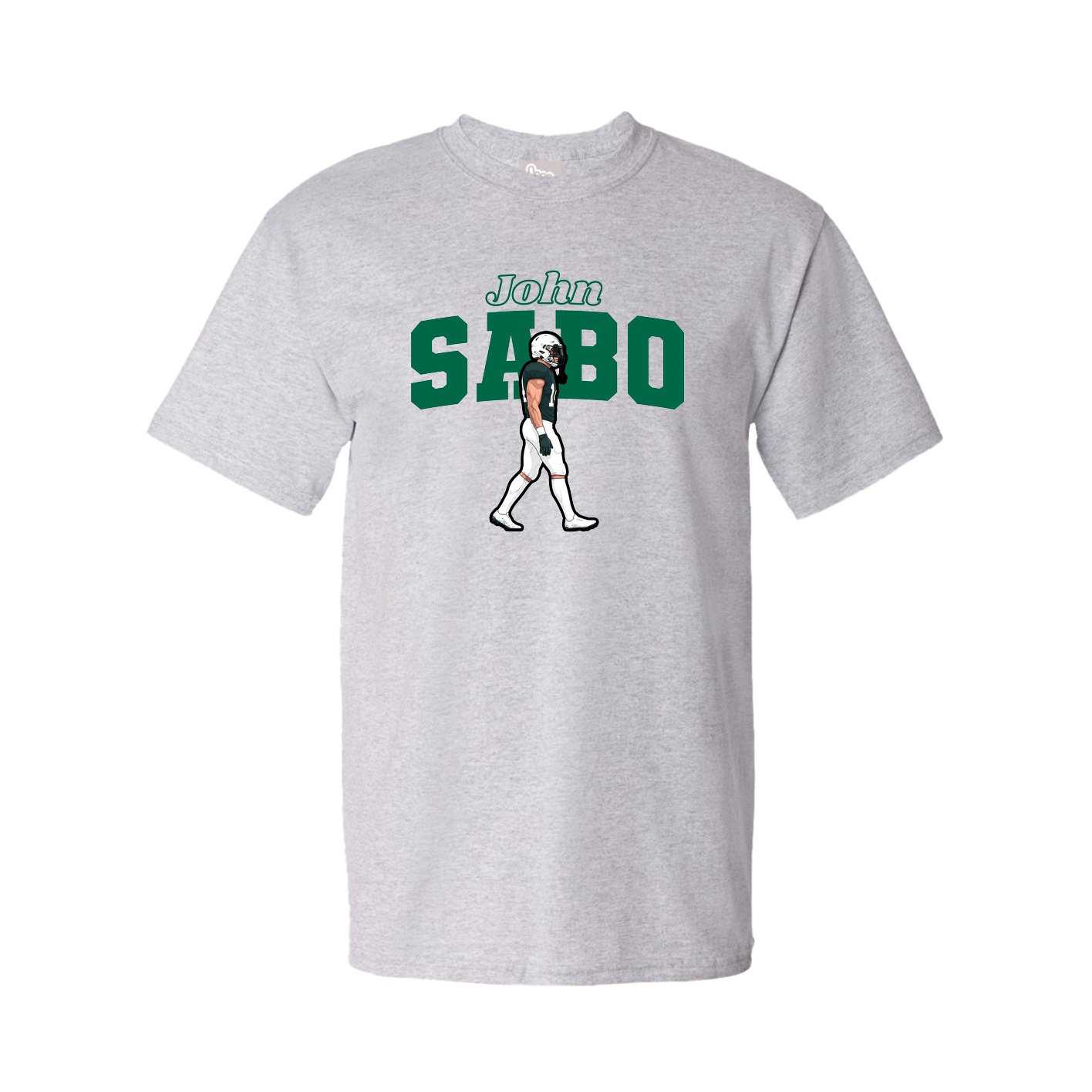 Youth Tee — Name Arch in Grey