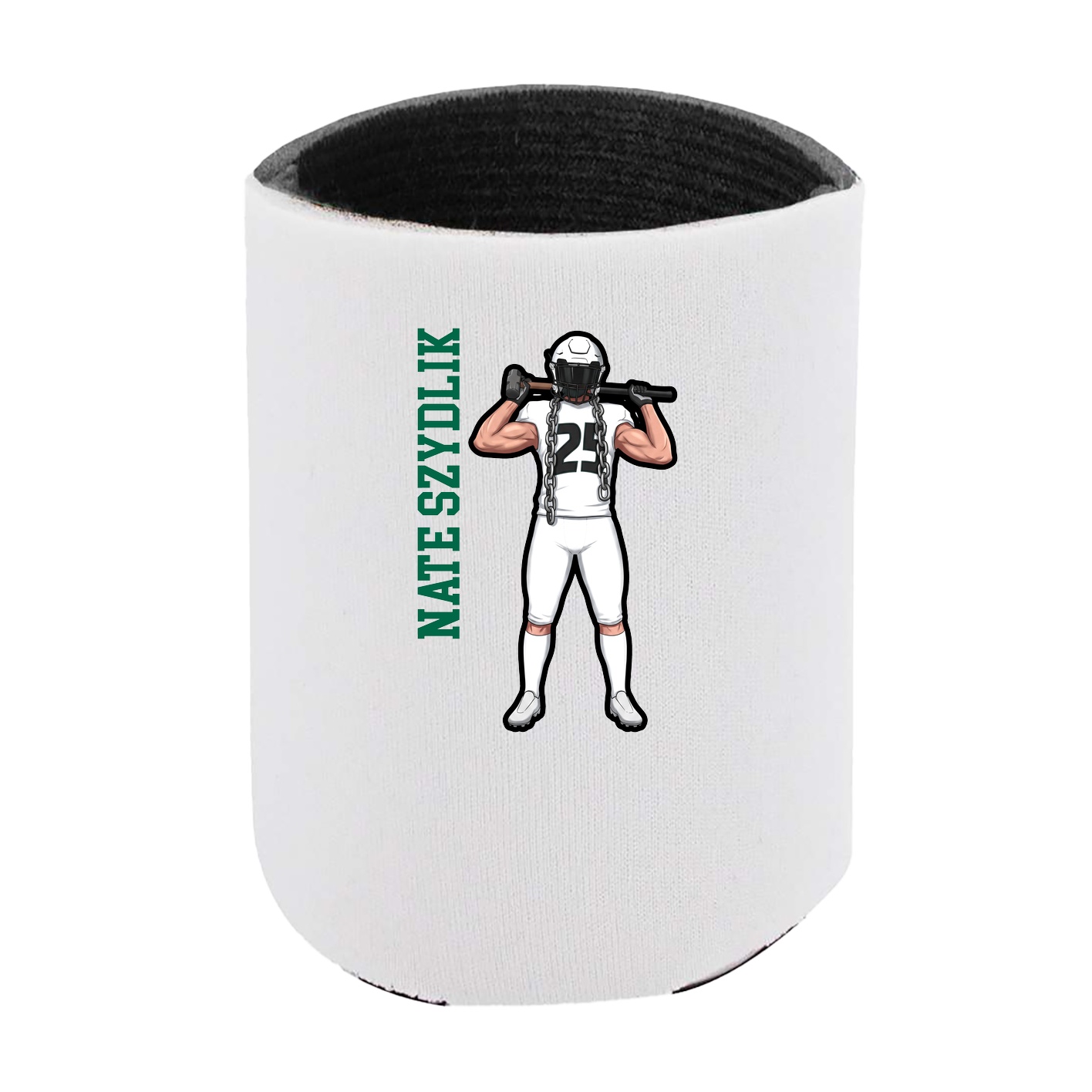 Can Holder — Name Vertical in White