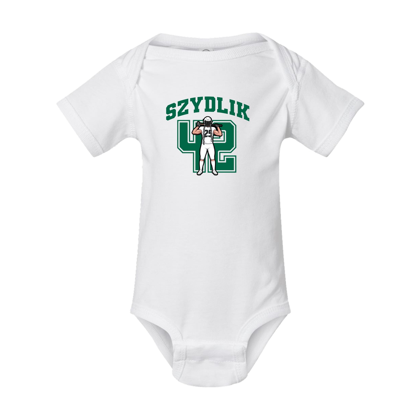 Baby Onesie — Number in White