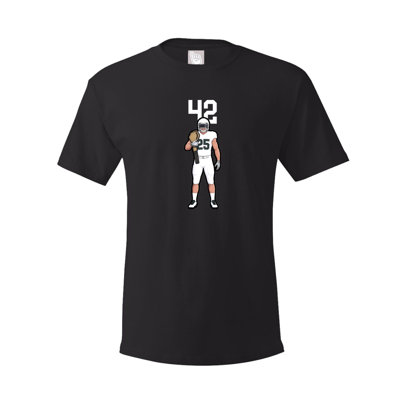 Youth Tee — Number Top in Black