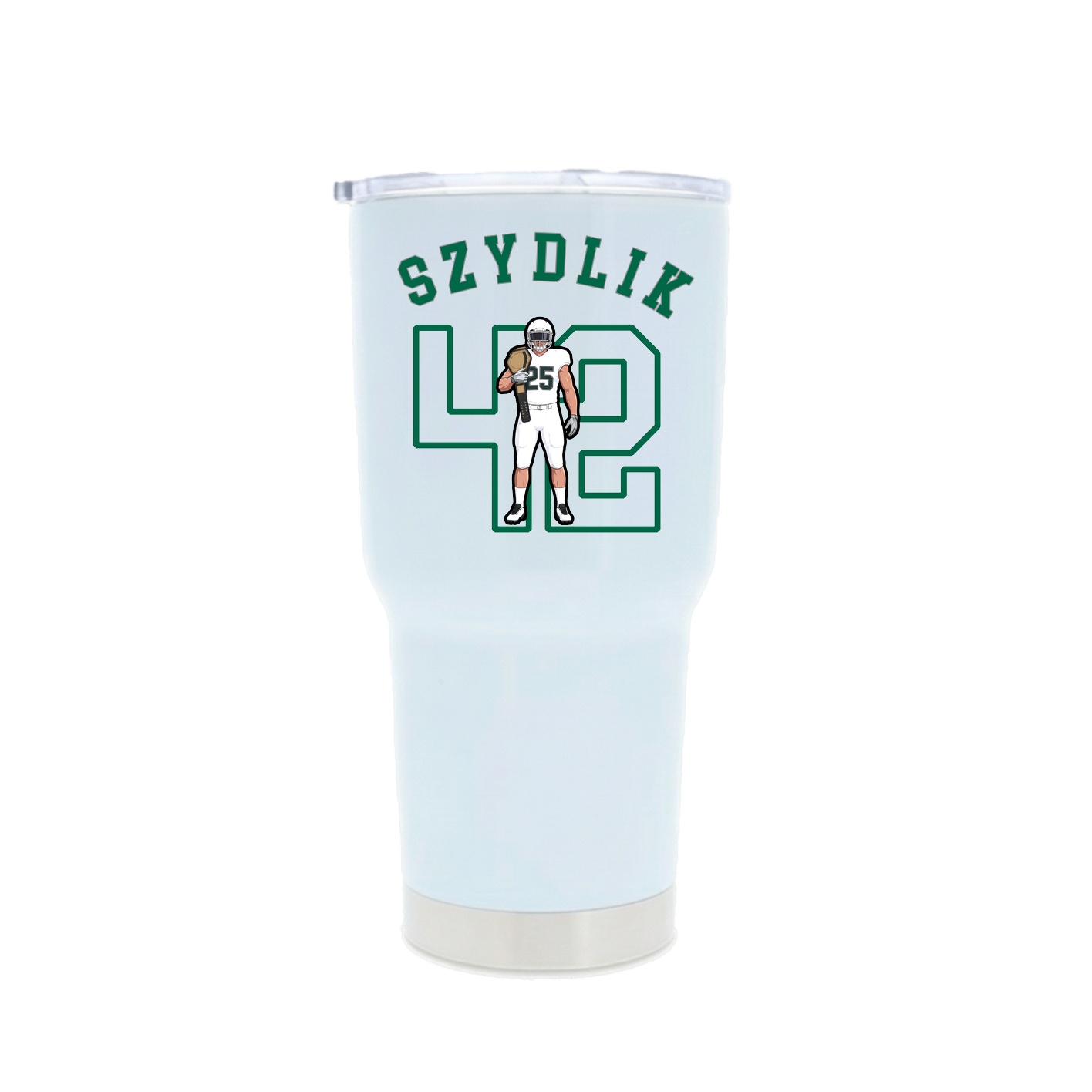 30oz Stainless Steel Tumbler — Shirsey Arch in White