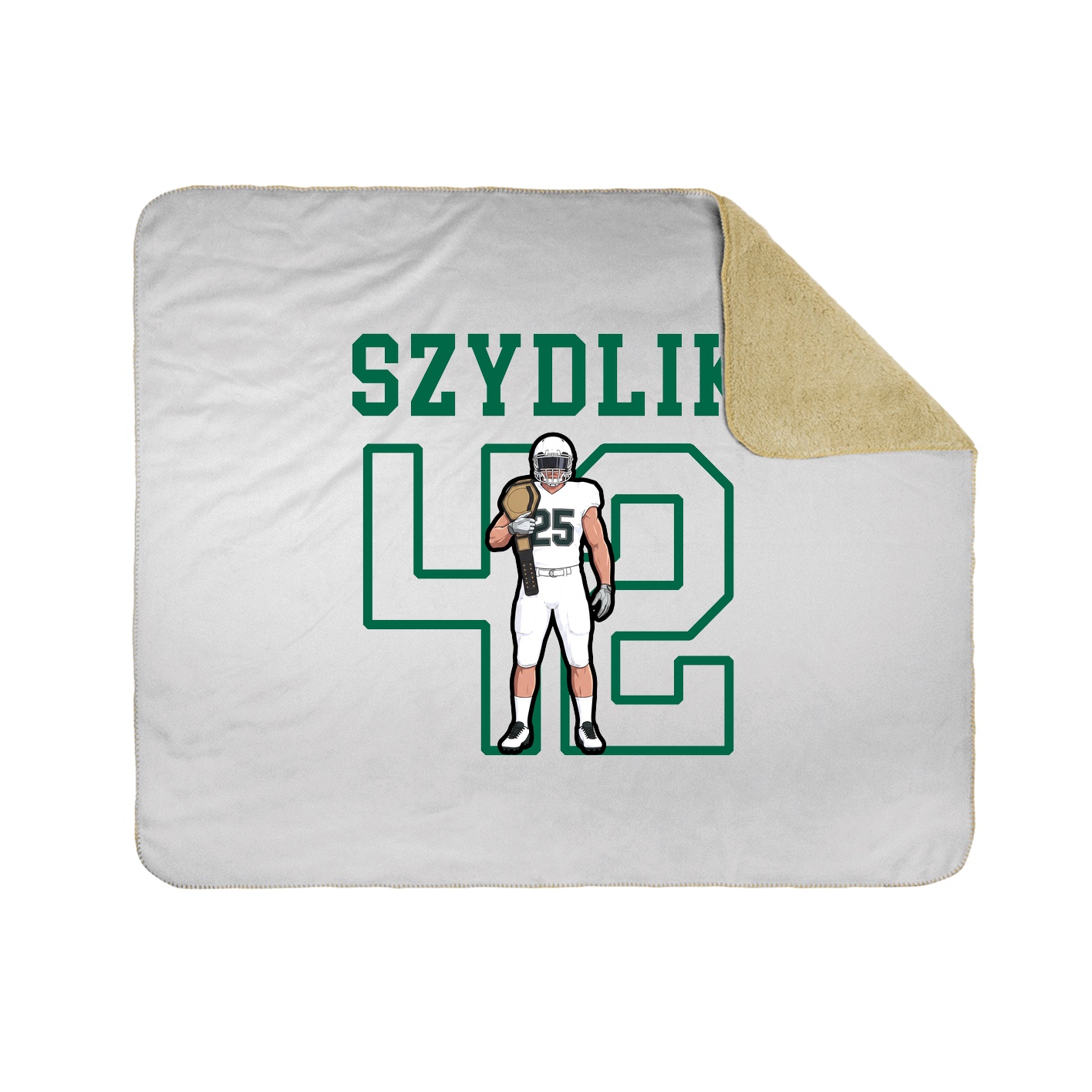Throw Blanket — Shirsey in White