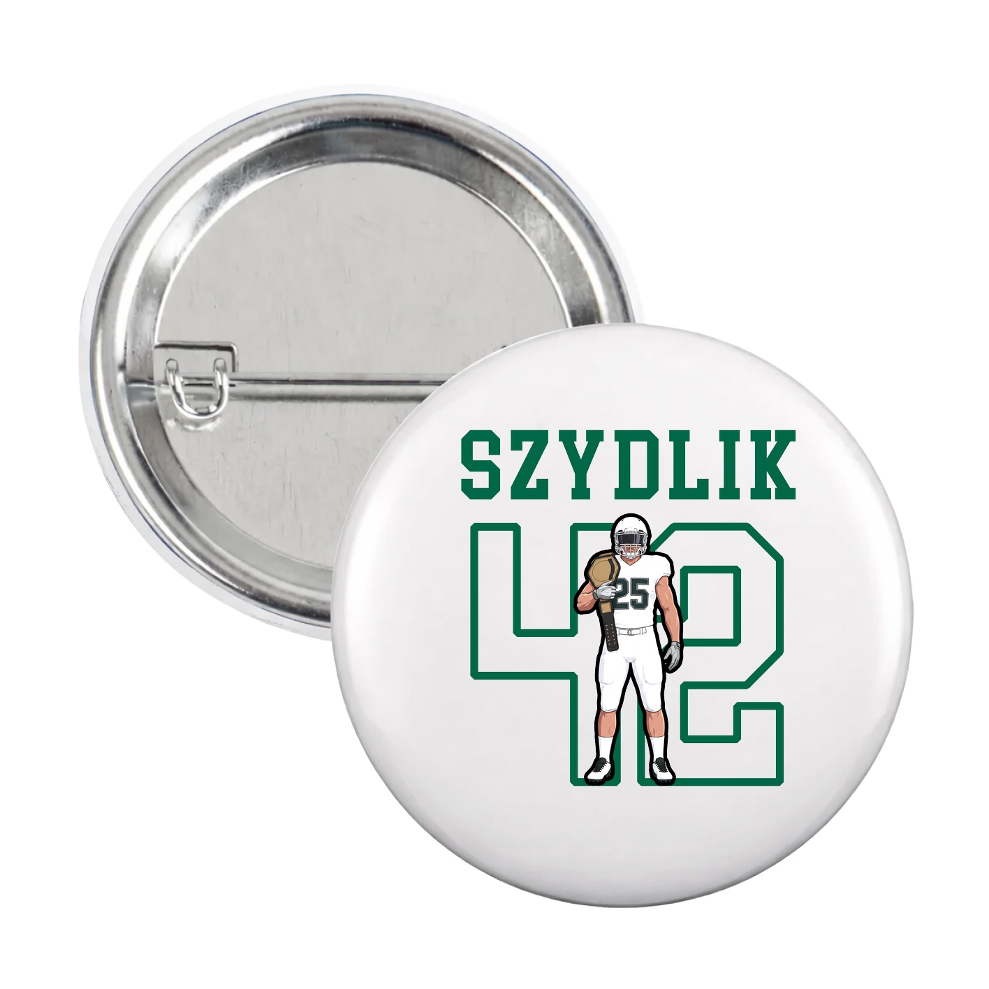 Game Day Button — Shirsey in White