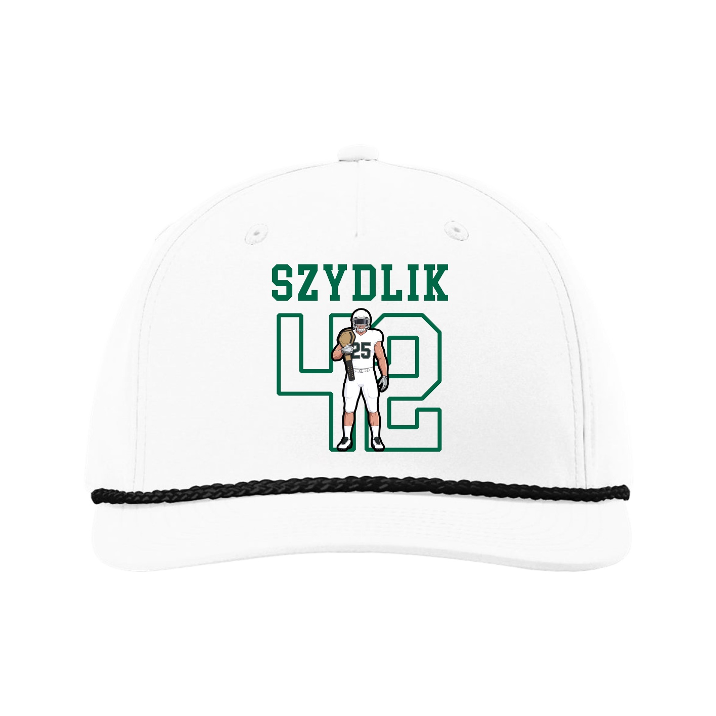 Five-Panel Classic Rope Cap — Shirsey in White