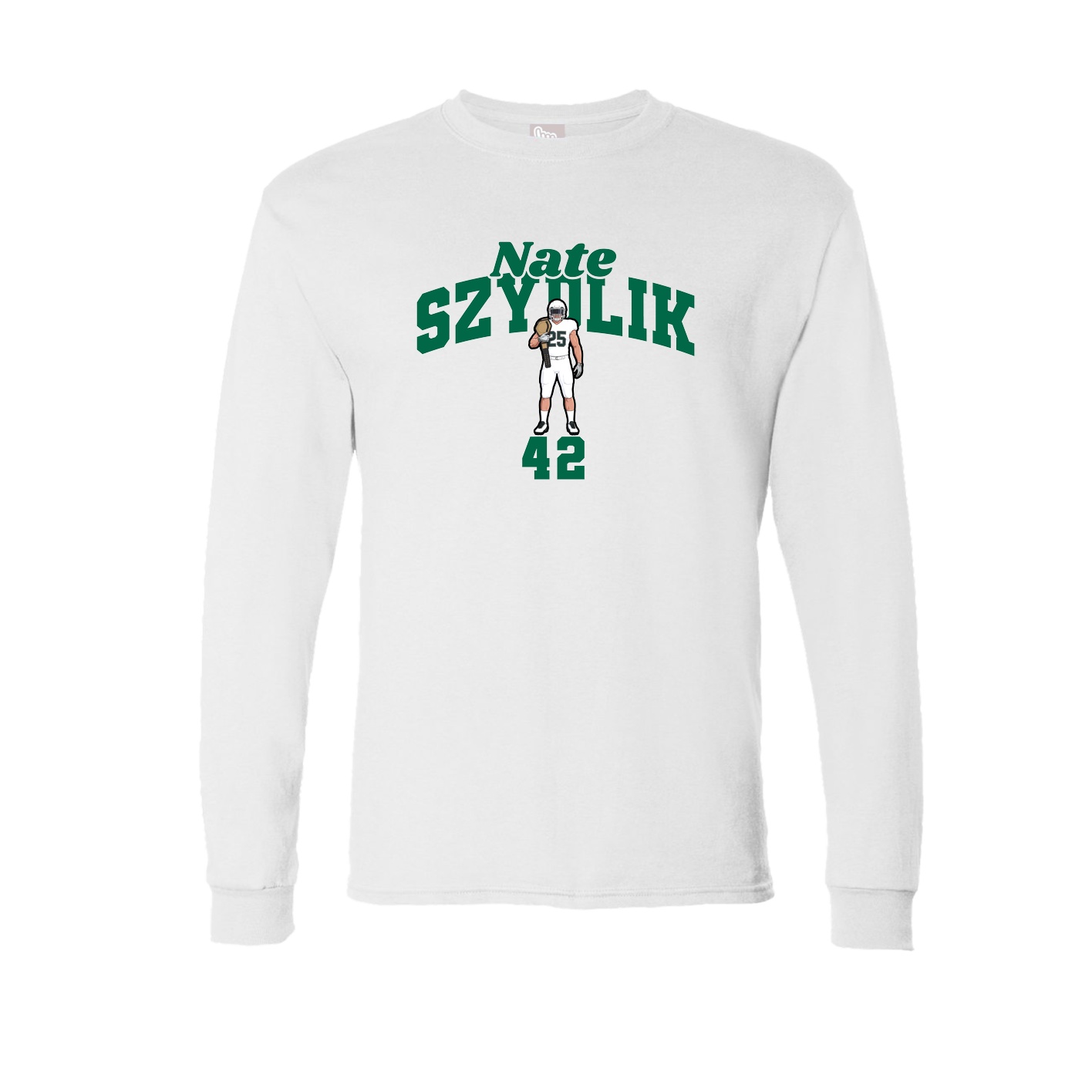Long Sleeve Tee — Signature Arch in White