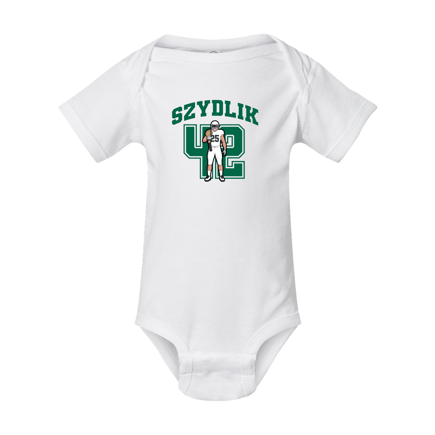 Baby Onesie — Number in White