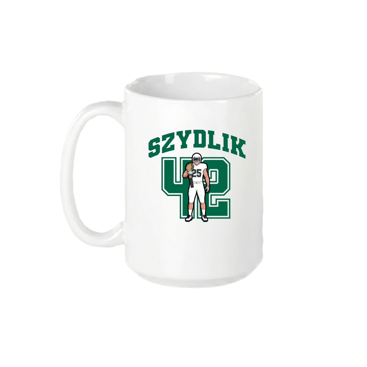 15oz Coffee Mug — Number in White