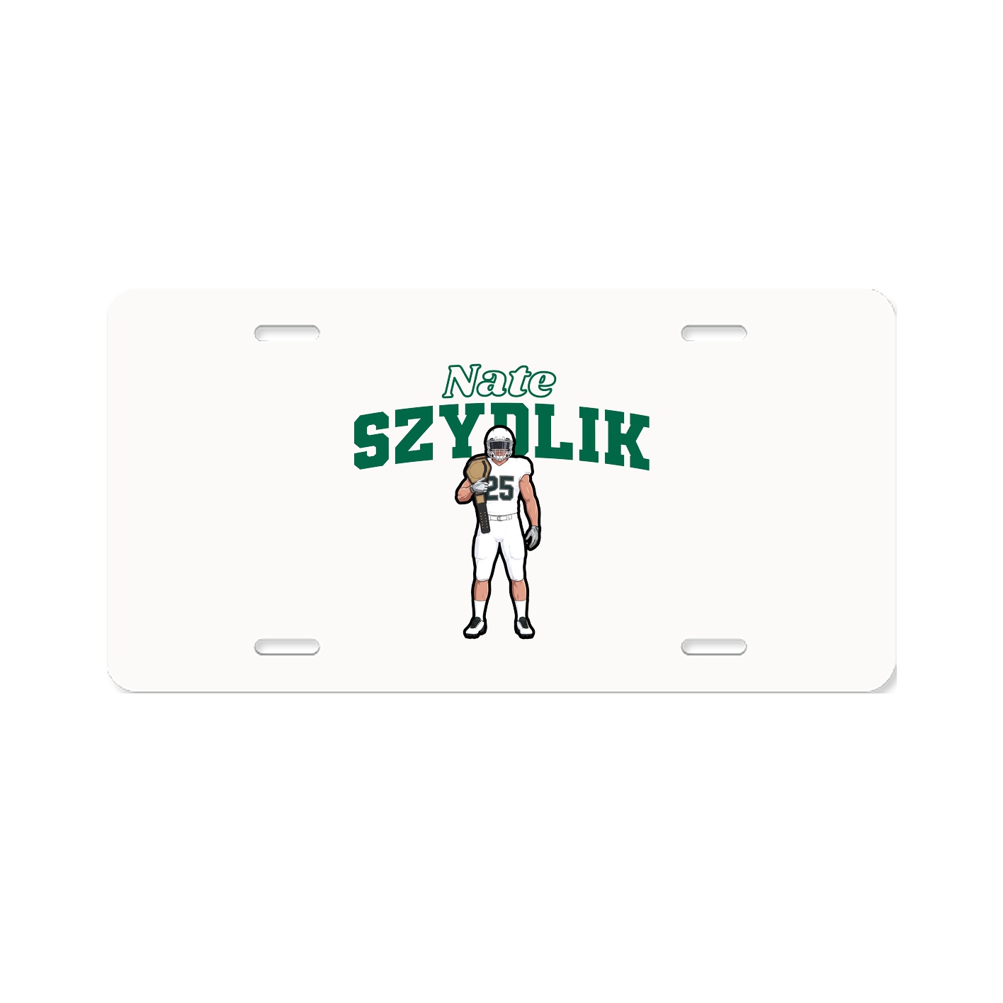 License Plate — Name Arch in Classic
