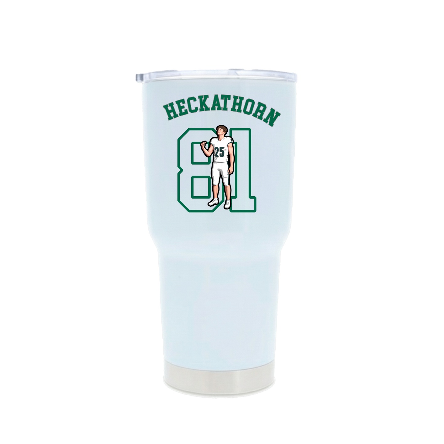 30oz Stainless Steel Tumbler — Shirsey Arch in White
