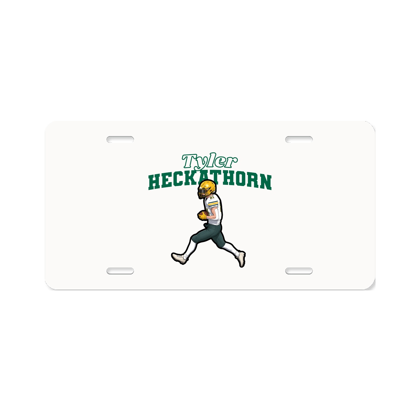 License Plate — Name Arch in Classic