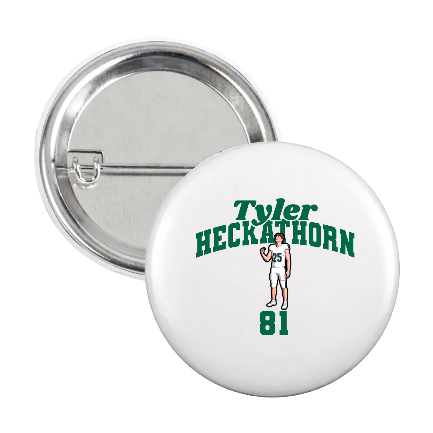 Game Day Button — Signature Arch in White