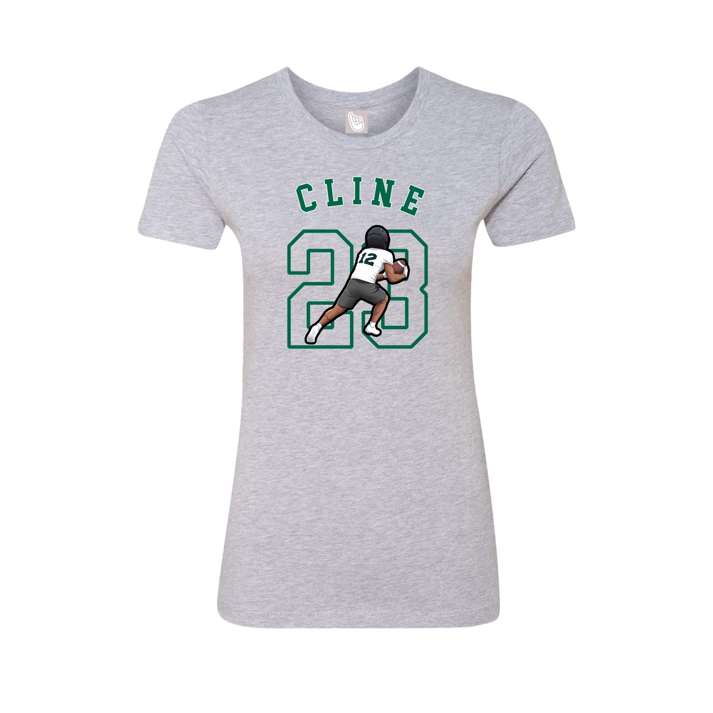Fitted Women's Tee — Shirsey Arch in Grey