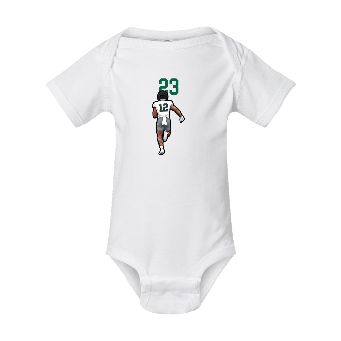 Baby Onesie — Number Top in White