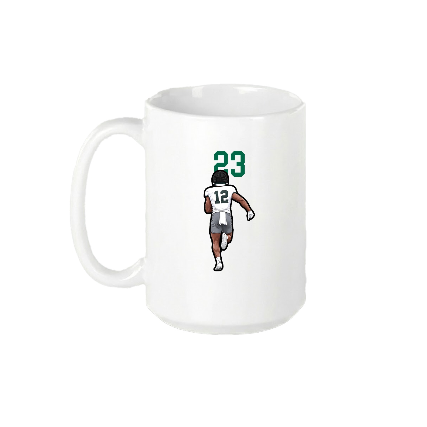 15oz Coffee Mug — Number Top in White