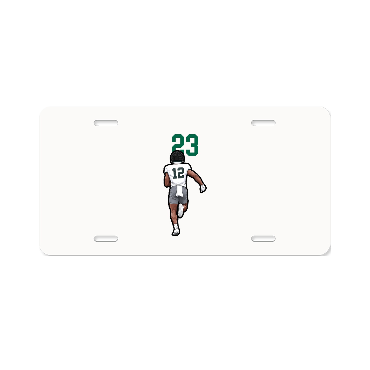License Plate — Number Top in Classic