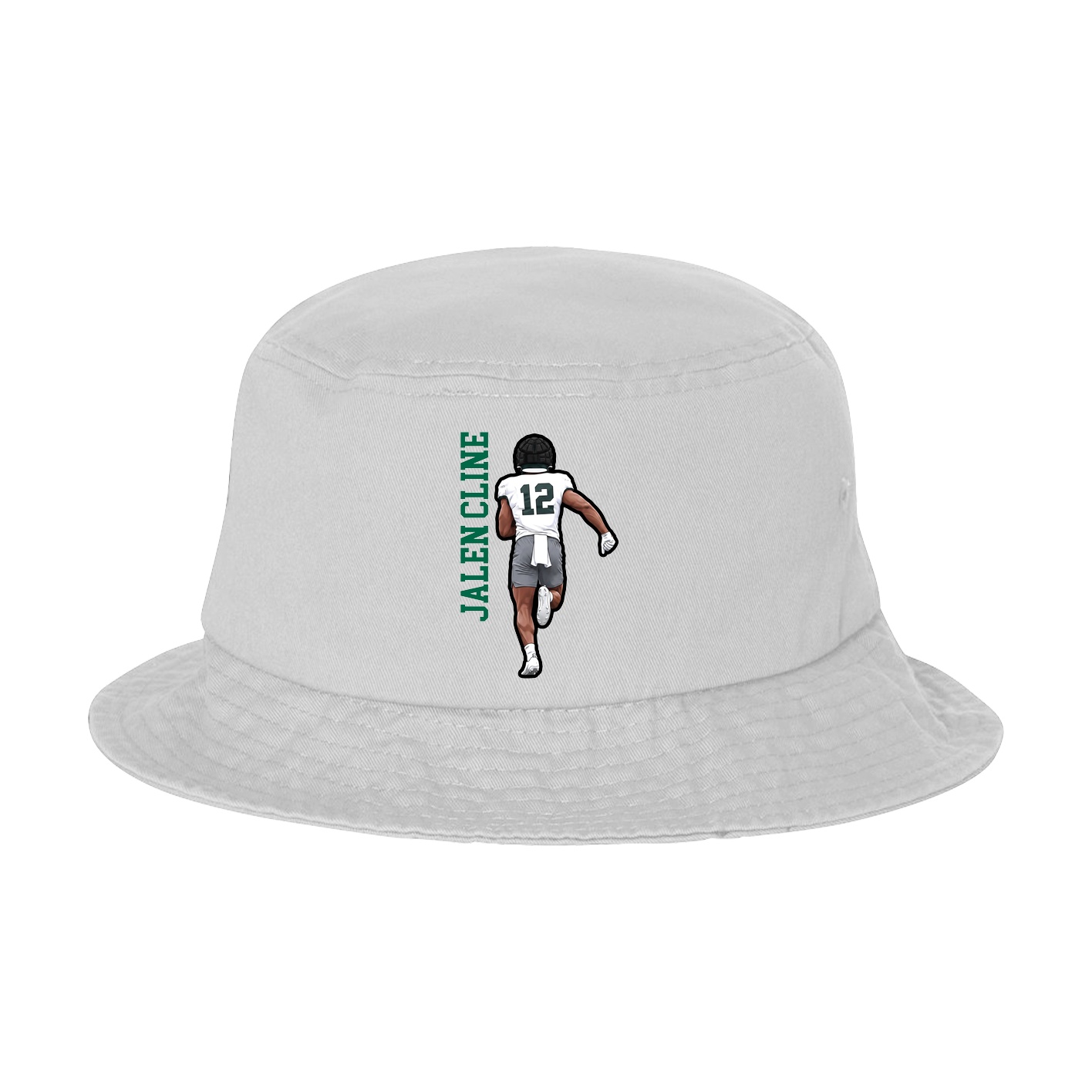 Bucket Cap — Name Vertical in White
