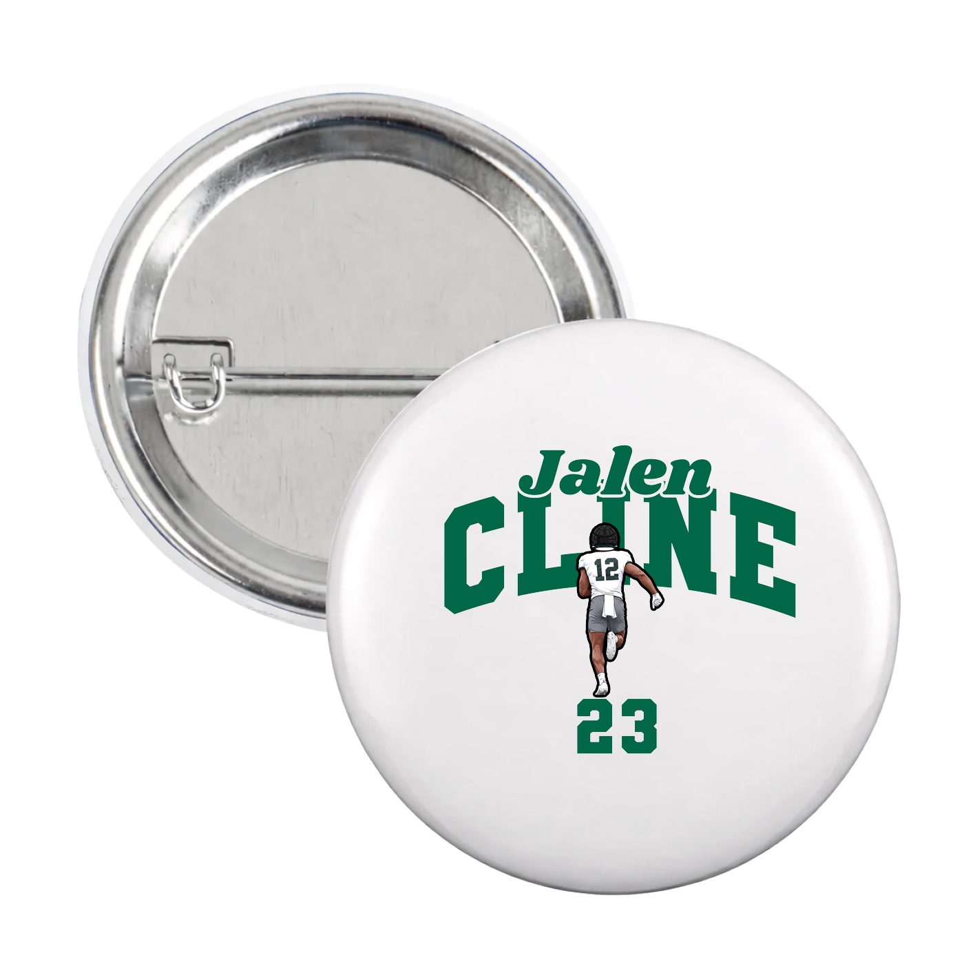 Game Day Button — Signature Arch in White