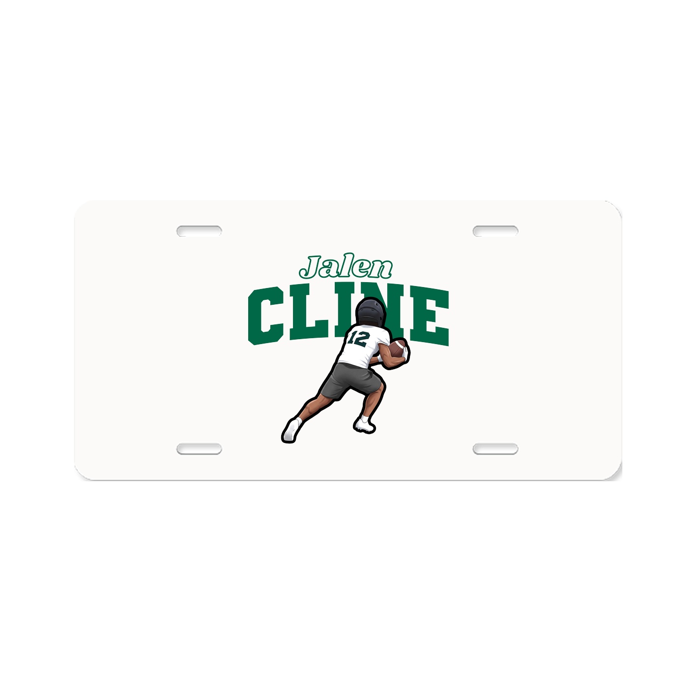License Plate — Name Arch in Classic