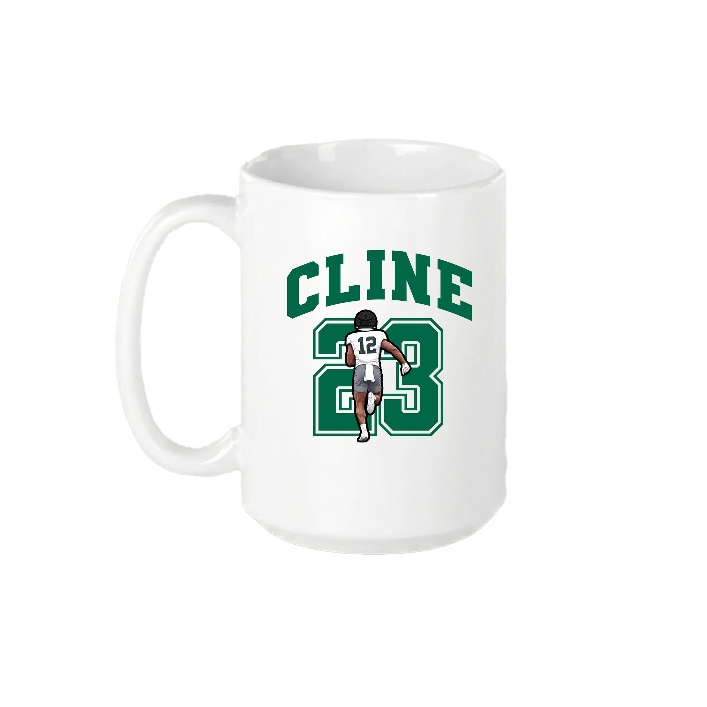 15oz Coffee Mug — Number in White