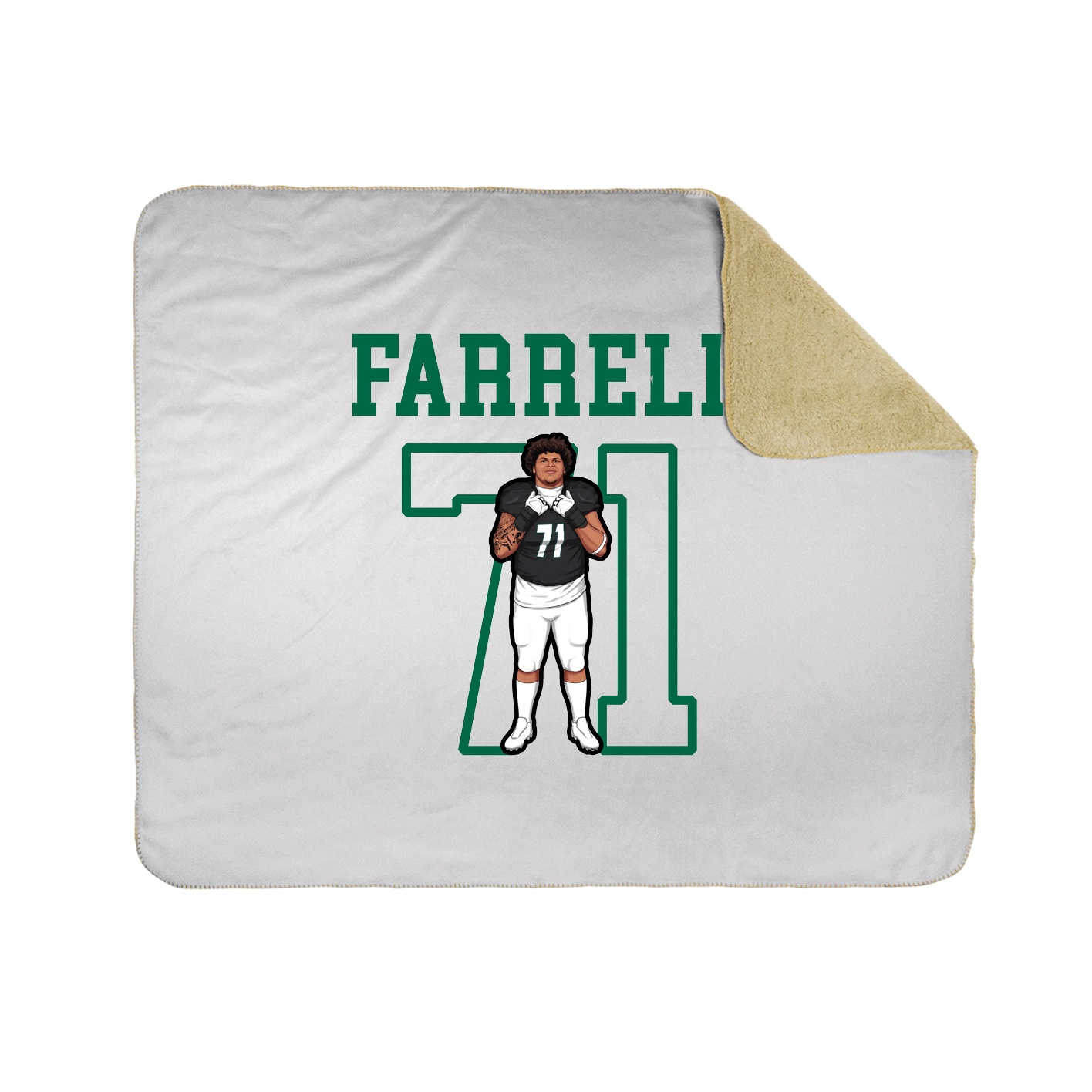 Throw Blanket — Shirsey in White