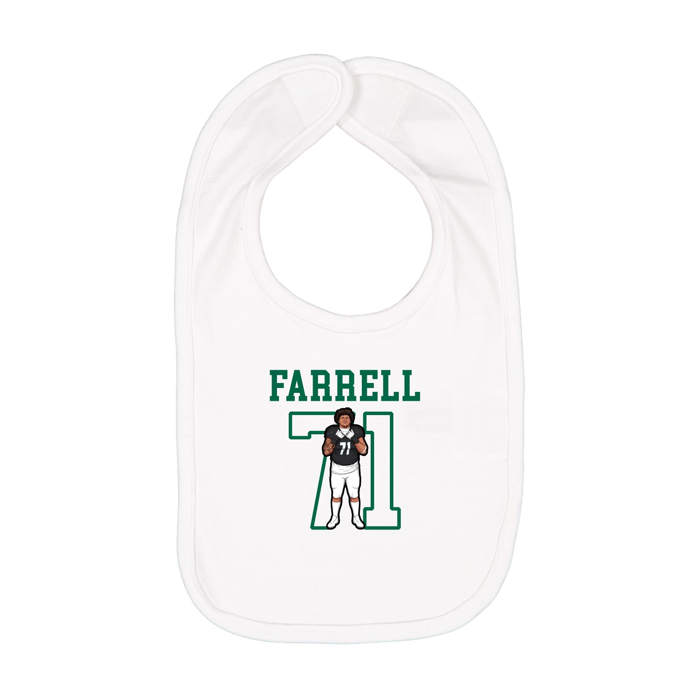 Infant Bib — Shirsey in White