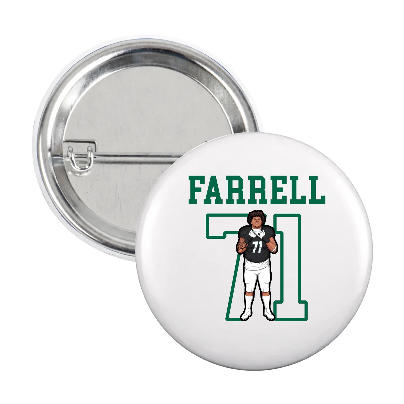 Game Day Button — Shirsey in White