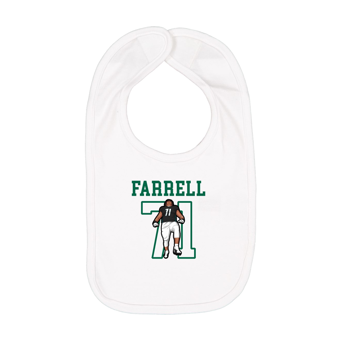 Infant Bib — Shirsey in White