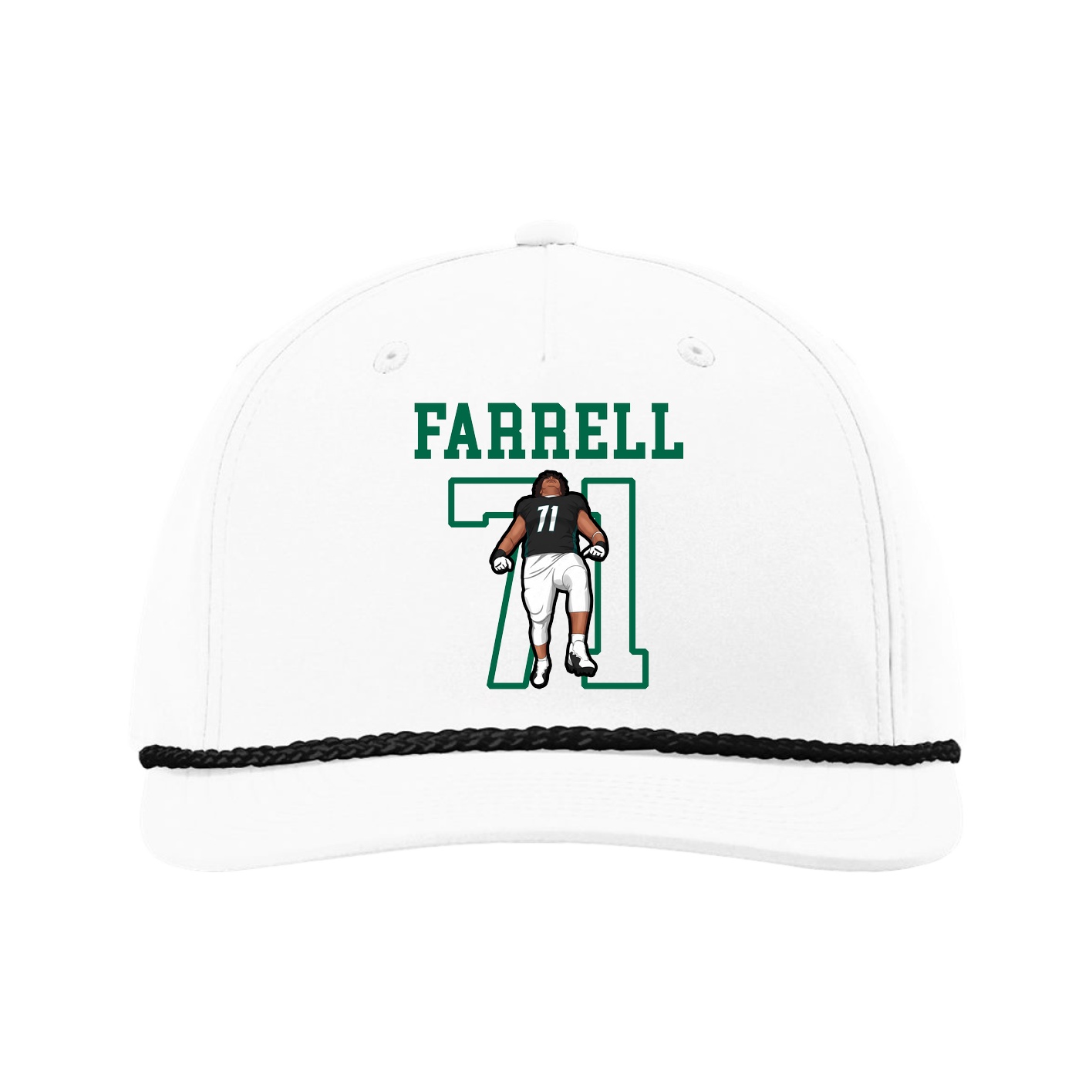 Five-Panel Classic Rope Cap — Shirsey in White