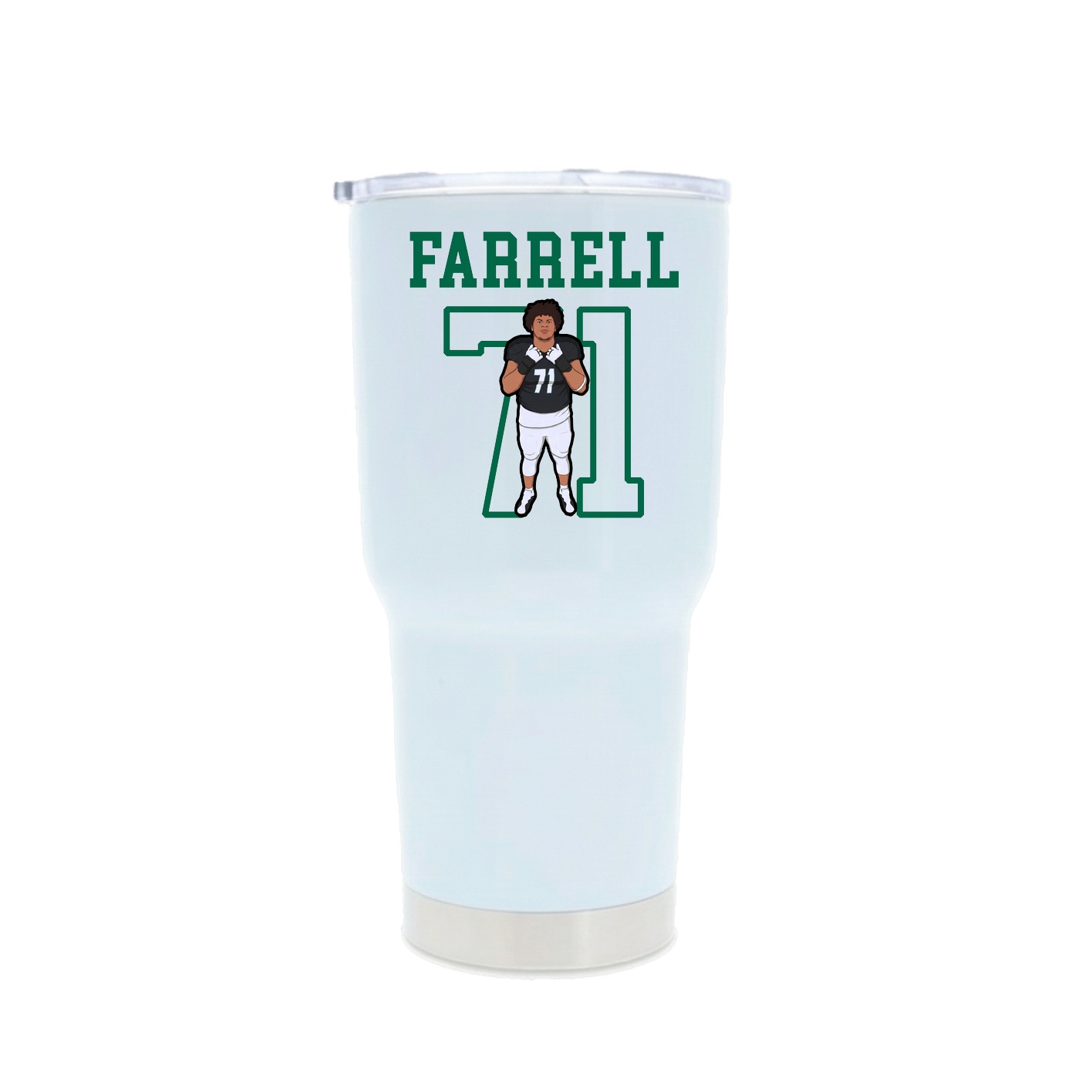 30oz Stainless Steel Tumbler — Shirsey in White