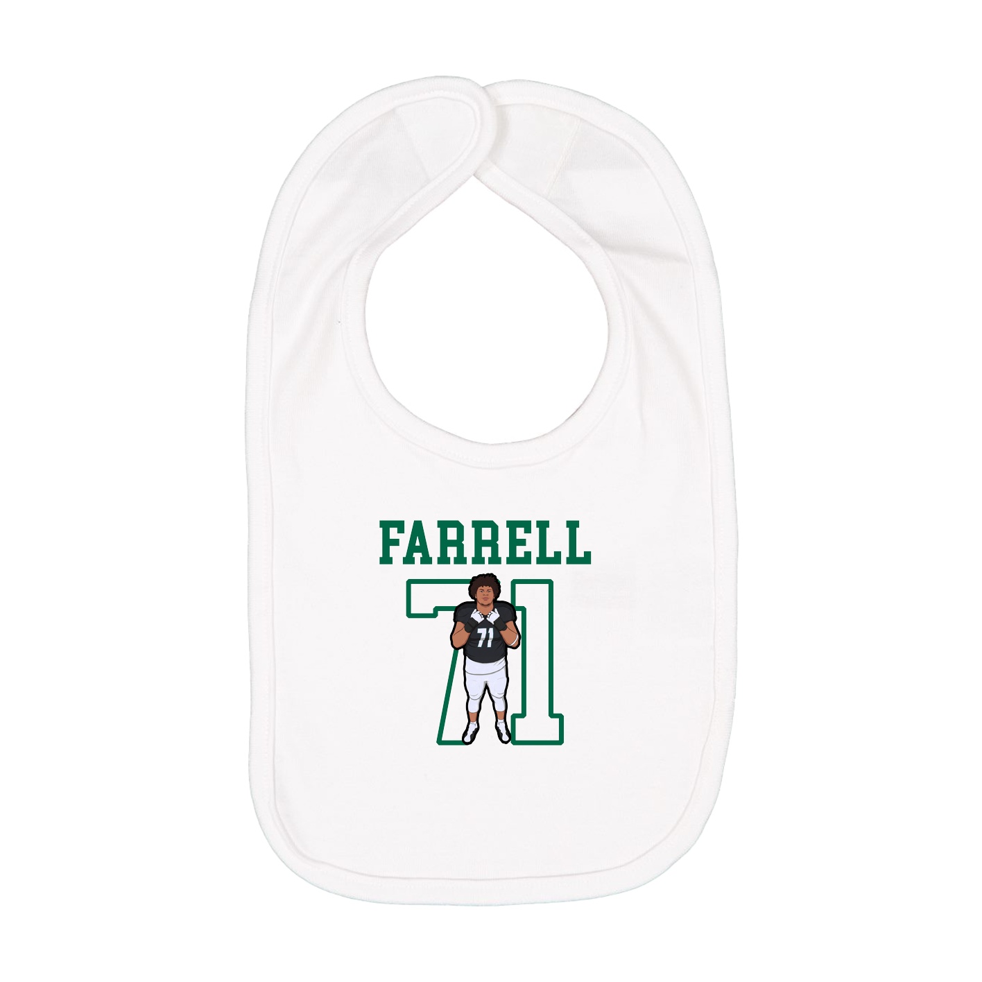 Infant Bib — Shirsey in White