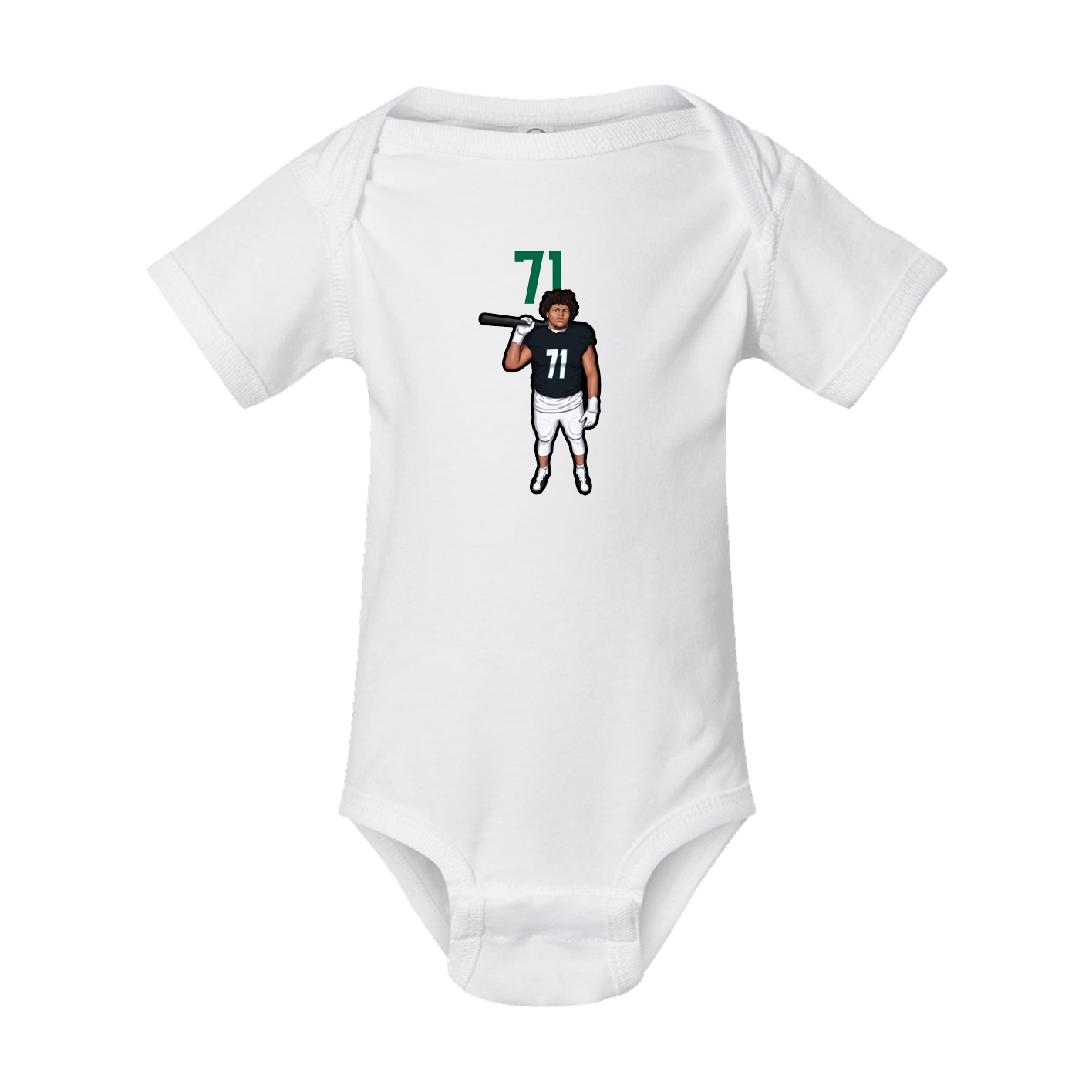 Baby Onesie — Number Top in White