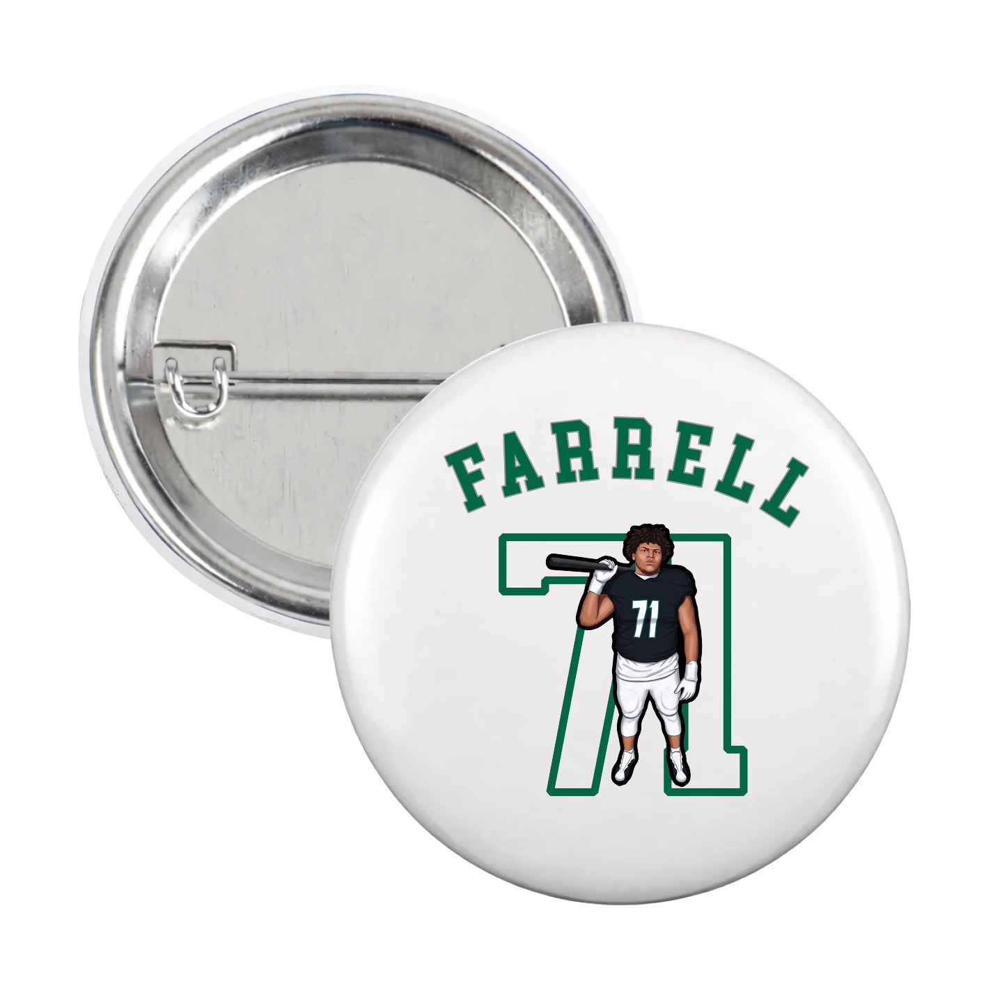 Game Day Button — Shirsey Arch in White