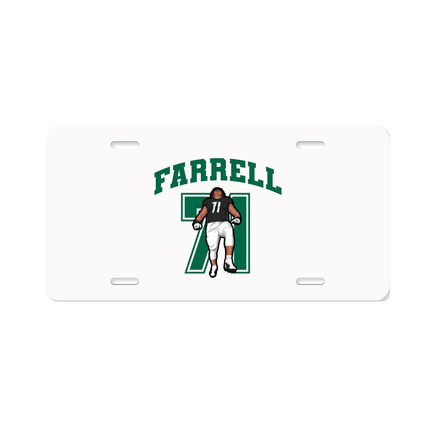 License Plate — Number in Classic