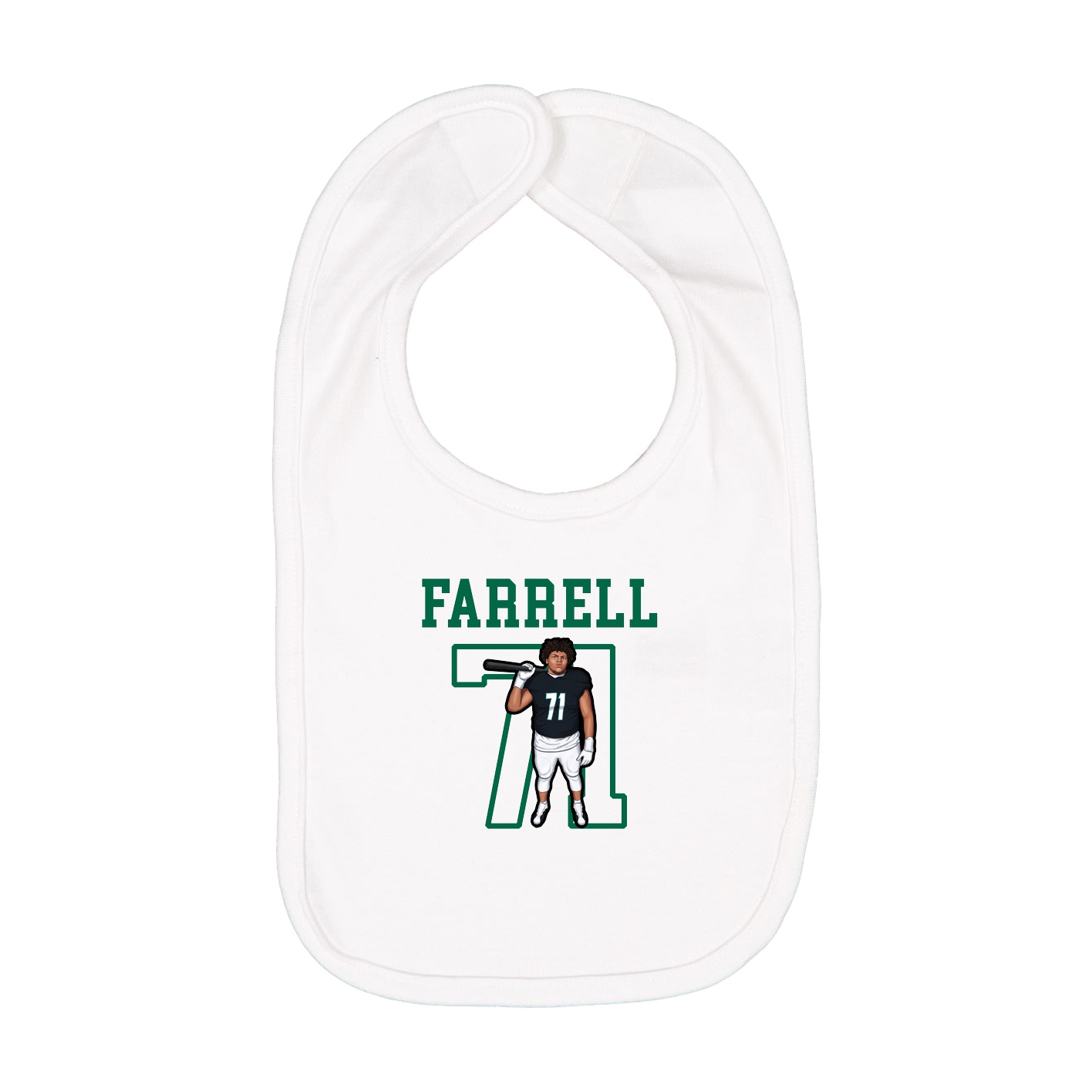 Infant Bib — Shirsey in White