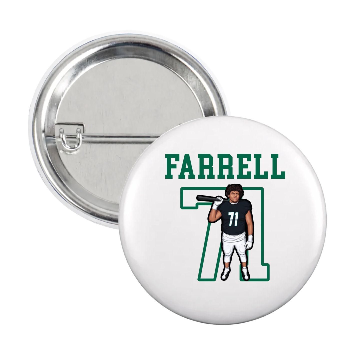 Game Day Button — Shirsey in White
