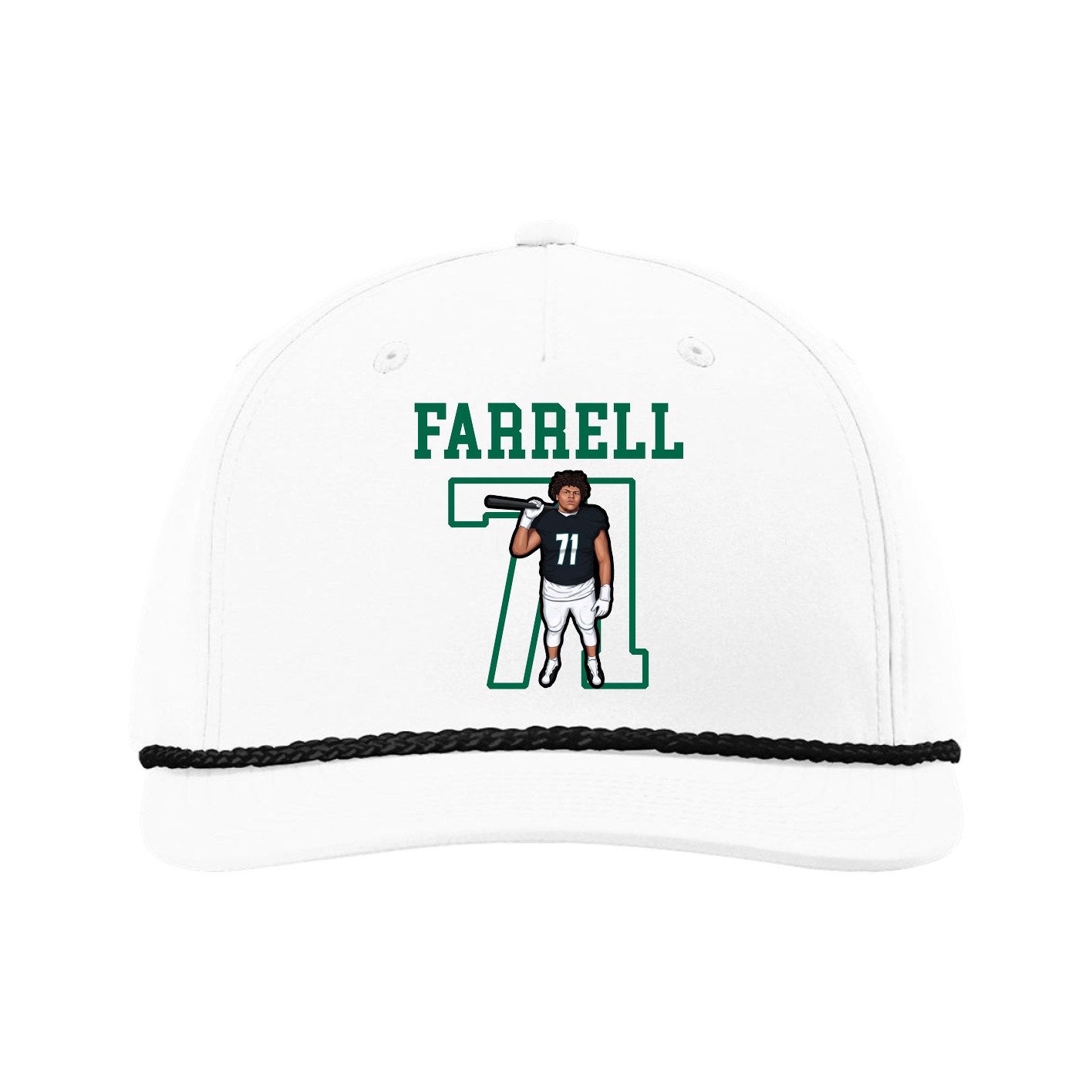 Five-Panel Classic Rope Cap — Shirsey in White