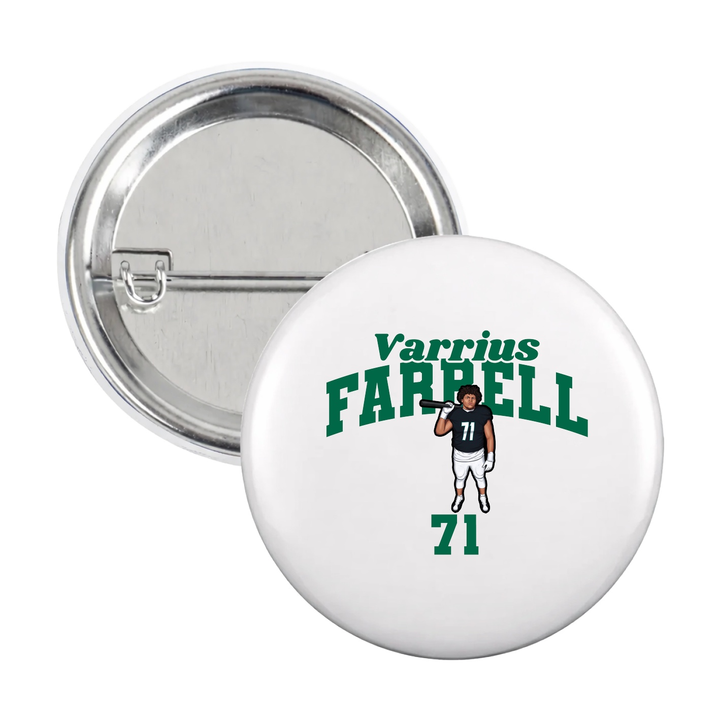 Game Day Button — Signature Arch in White