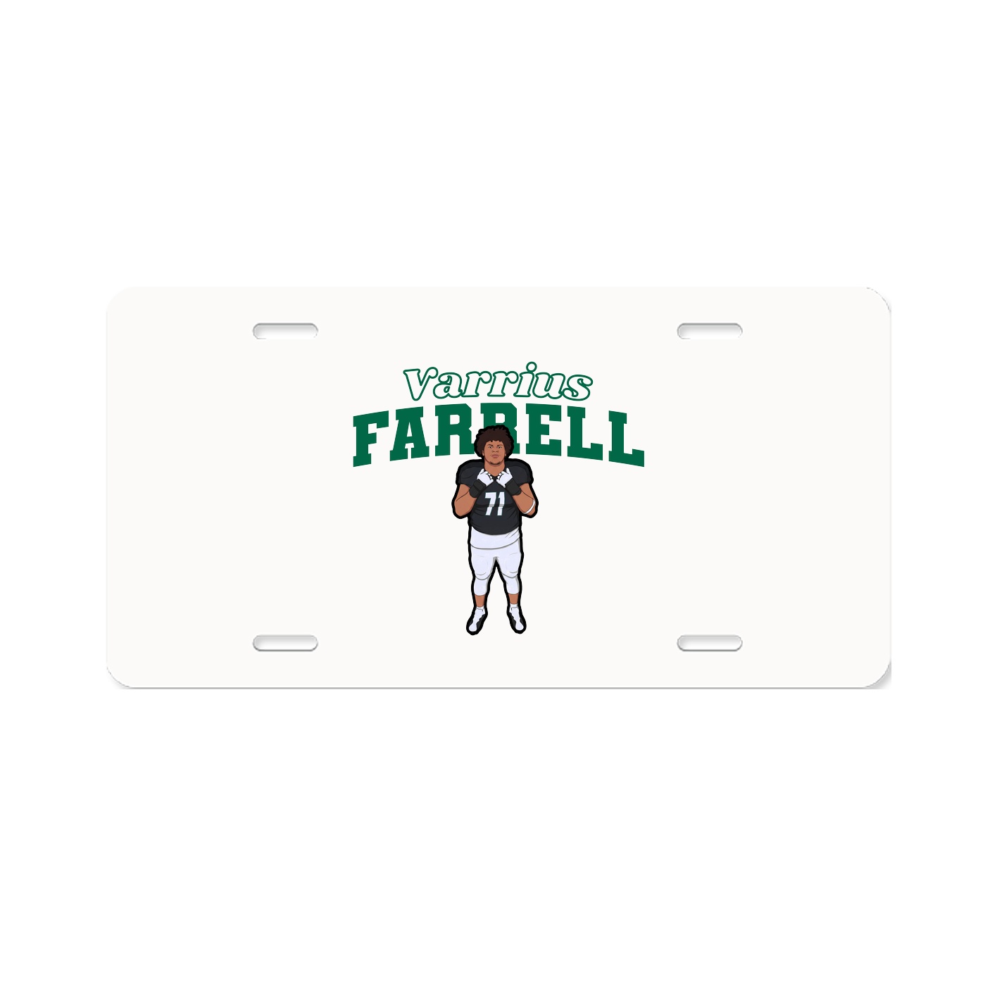 License Plate — Name Arch in Classic