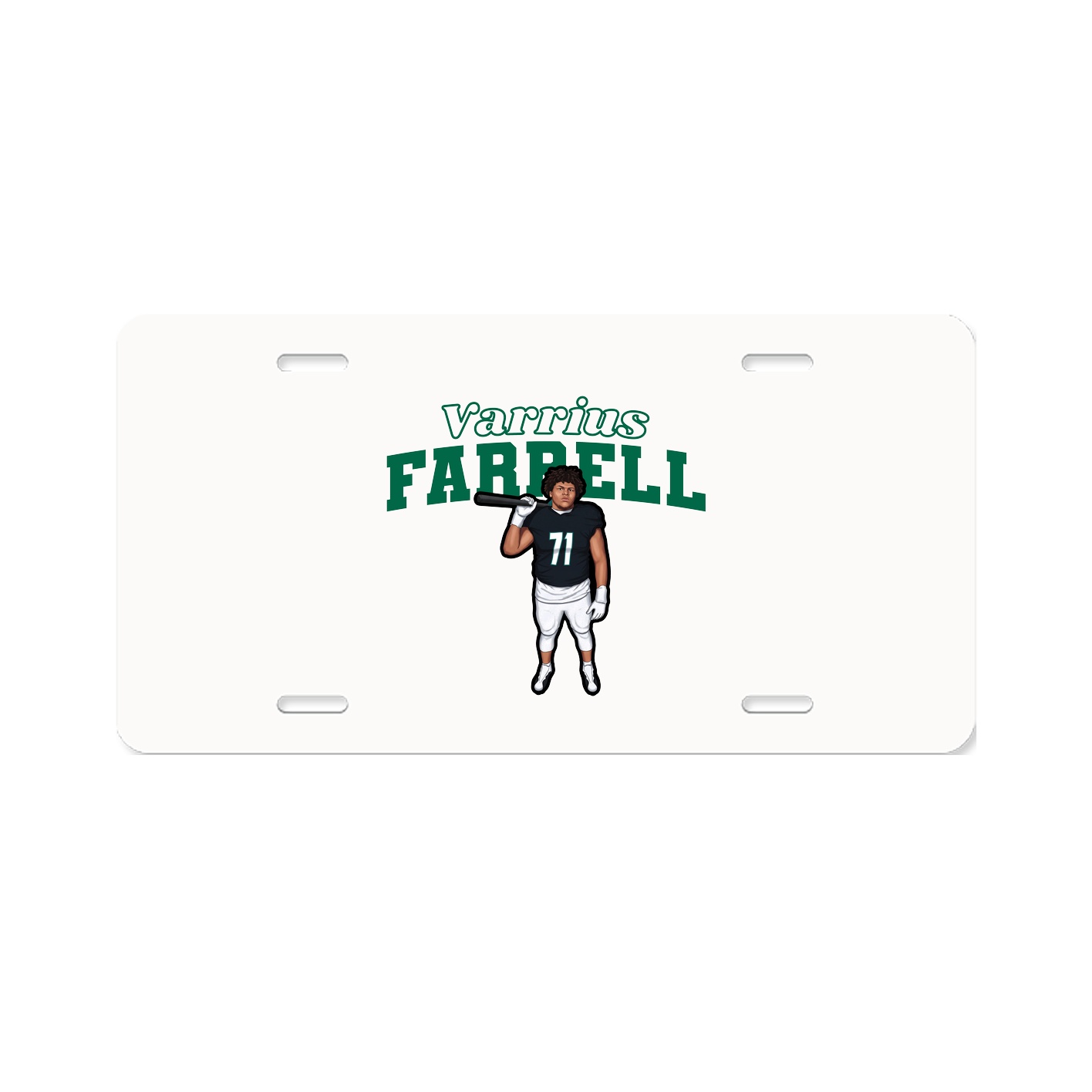 License Plate — Name Arch in Classic